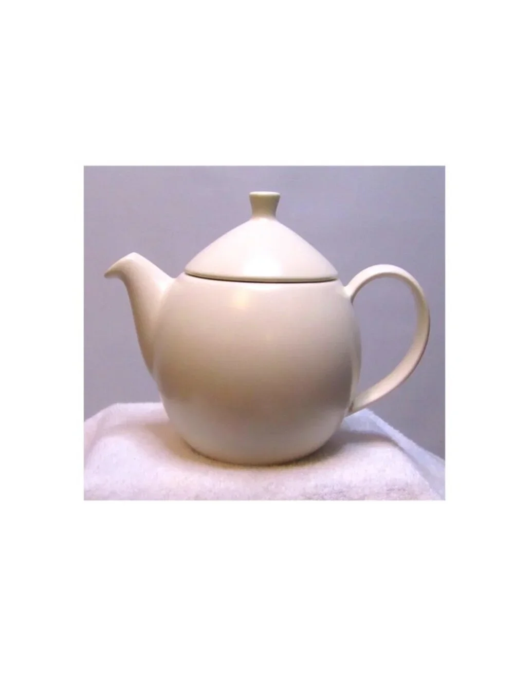 FORLIFE Dew Teapot w Basket Infuser 14 oz Natural Cotton NIB